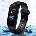 Waterproof LED Smart Watch for Boys Girls Black