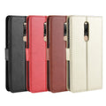 Premium Leather Flip Wallet Case for Meizu M6T 16s M15 in Black Red Brown Cream