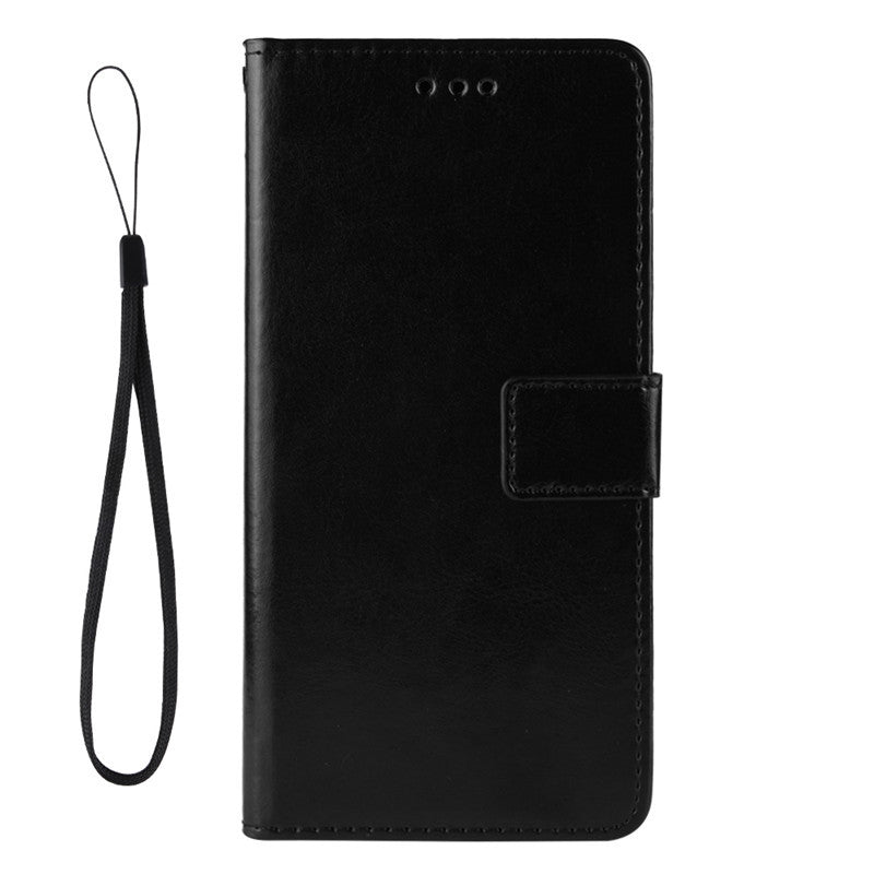 Premium Leather Flip Wallet Case for Meizu M6T 16s M15 in Black Red Brown Cream