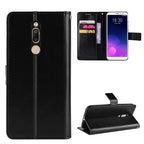 Premium Leather Flip Wallet Case for Meizu M6T 16s M15 in Black Red Brown Cream
