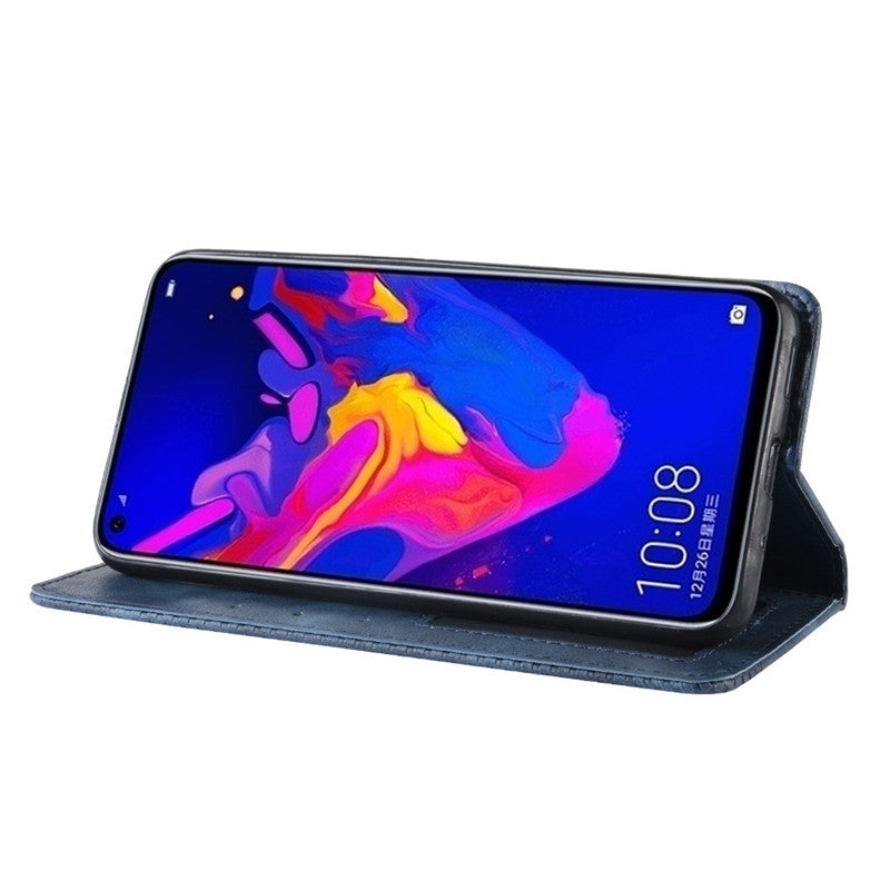 Huawei Honor View 20 Flip Leather Wallet Case Black
