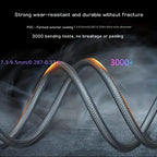 Android Charging Cable Pack of 2 Black Braided