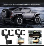 Car Phone Holder 360° Rotation Black ABS