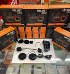 Wireless Helmet Earphones with RGB Light & GPS for Bikers in Pakistan