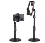 Portable Tripod Stand for Smartphones 360° Rotating Black Plastic