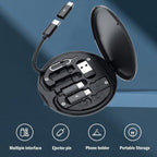 6-in-1 Wireless Charger & Card Holder Black