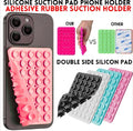 Double Side Silicone Suction Phone Holder Black