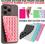 Double Side Silicone Suction Phone Holder Black
