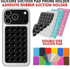 Double Sided Silicone Phone Holder Pack of 3 Black