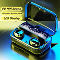 Premium Black Earbuds 9D Hifi Bluetooth 5.1