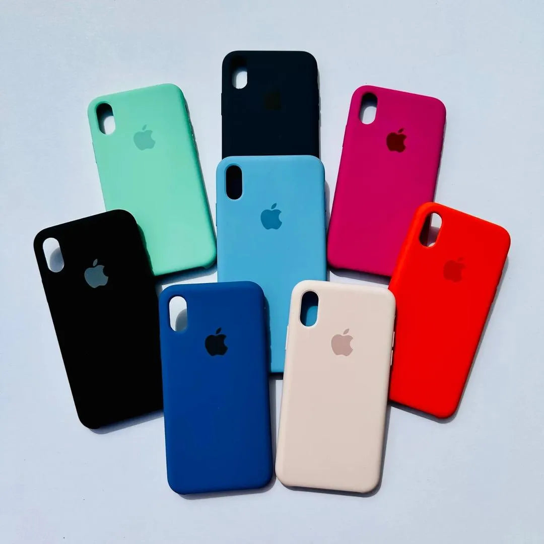 iPhone X/XS Silicone Case - Vintage Multi Color