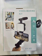 Multi-Functional Tripod Stand Black Portable Video Setup