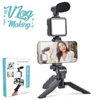 Multi-Functional Tripod Stand Black Portable Video Setup