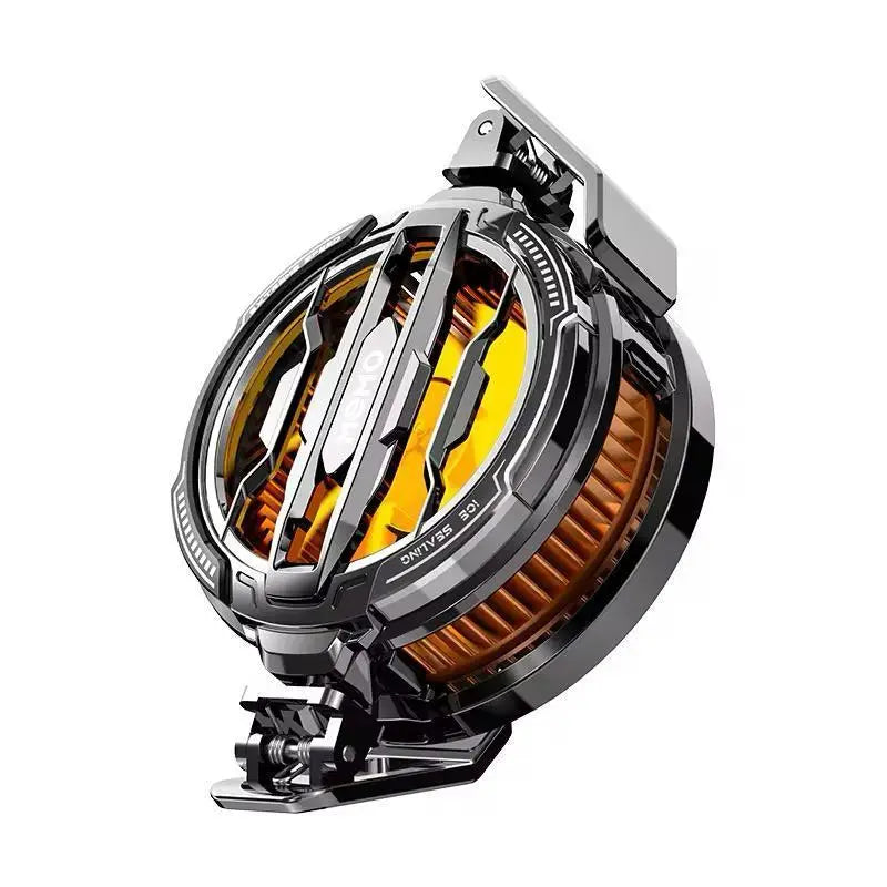 Magnetic Phone Cooler Fan Case Yellow 68G Gaming | Fast Cooling Mobile Phone Cooler for PUBG & Mobile Gaming