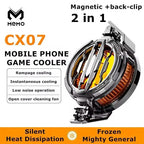 Magnetic Phone Cooler Fan Case Yellow 68G Gaming | Fast Cooling Mobile Phone Cooler for PUBG & Mobile Gaming