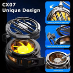 Magnetic Phone Cooler Fan Case Yellow 68G Gaming | Fast Cooling Mobile Phone Cooler for PUBG & Mobile Gaming