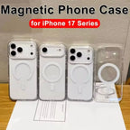 iPhone Mag Safe Clear Acrylic Mobile Cover Orange