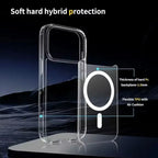 iPhone Mag Safe Clear Acrylic Mobile Cover Orange