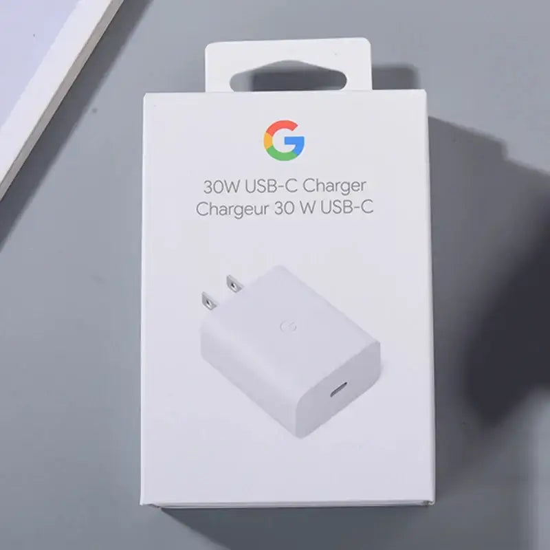 Google 30W USB-C Fast Charger with Type-C Cable | PD Fast Charging Wall Adapter | Universal USB-C Charging Adapter for Google Devices