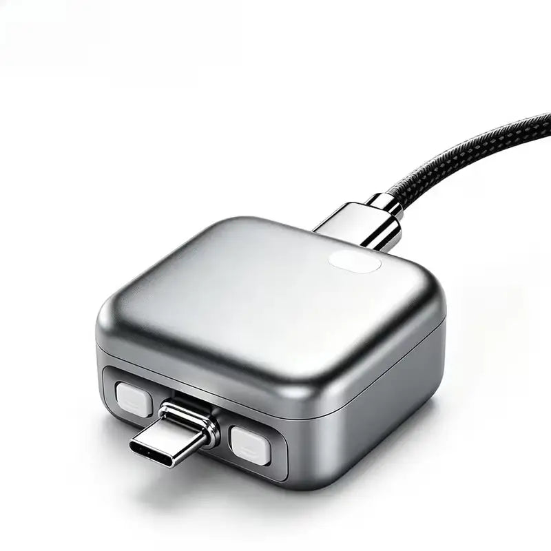 Smart Full Charge Self-Cut Type-C Adapter, Universal Auto Disconnect for Night Charging, Overcharge Prevention Separator