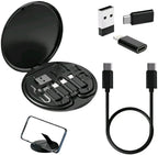 6-in-1 Wireless Charger & Card Holder Black