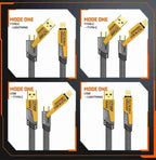 Fast Charging Cable 65W Type-C Golden TPE Braided