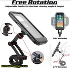 360 Degree Rotating Phone Holder Black TPU Motorcycle Stand