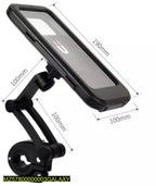 360 Degree Rotating Phone Holder Black TPU Motorcycle Stand