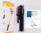 Selfie Stick 360° Rotating Black ABS Plastic