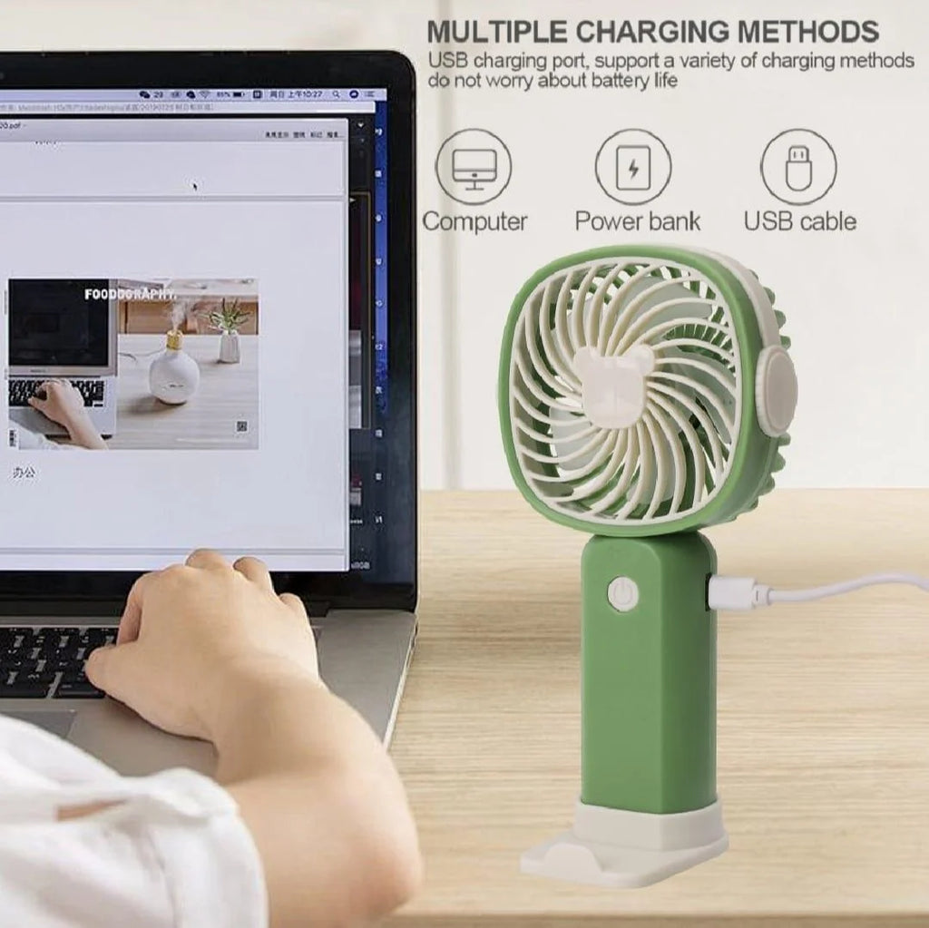 Multicolor Portable Mobile Phone Holder Fan - 1 Pcs