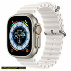 T800 Ultra Smart Watch Silver Fast Charging IP65 Waterproof