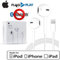 White iPhone Handsfree with Mic & Bluetooth