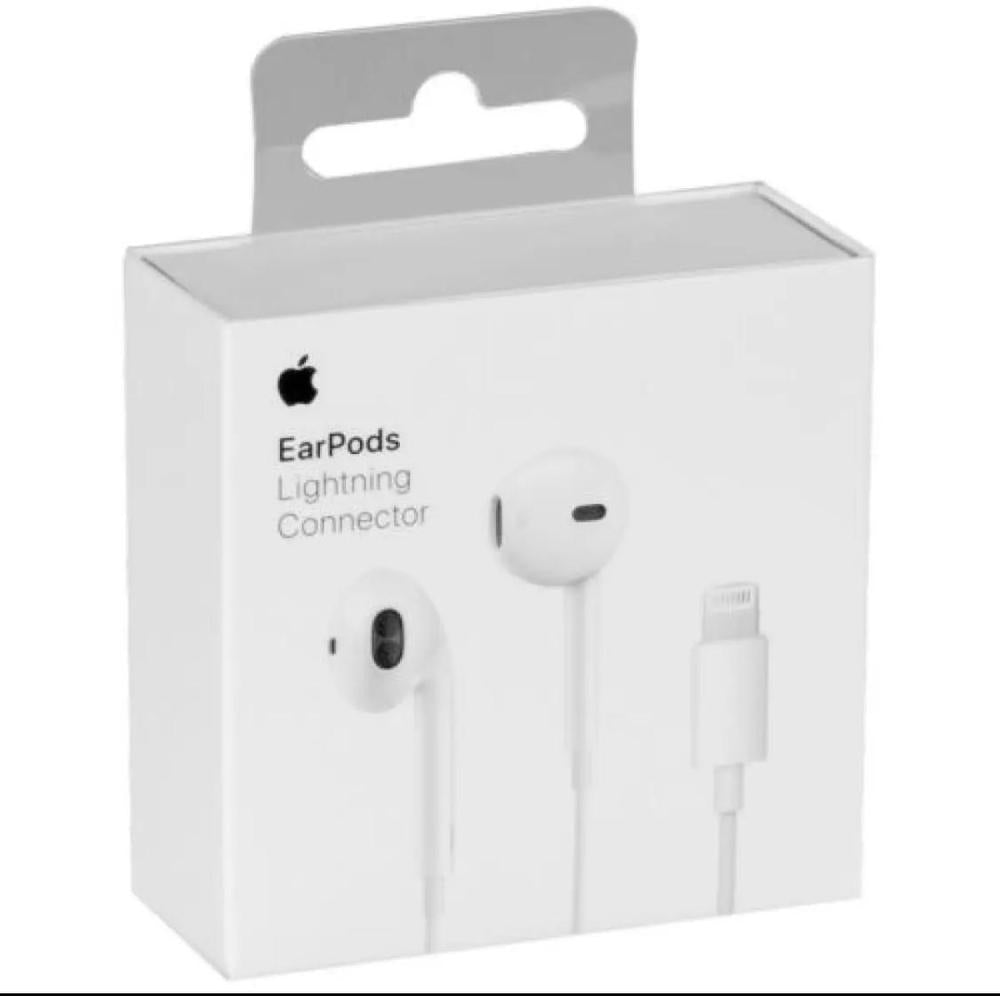 White iPhone Handsfree with Mic & Bluetooth