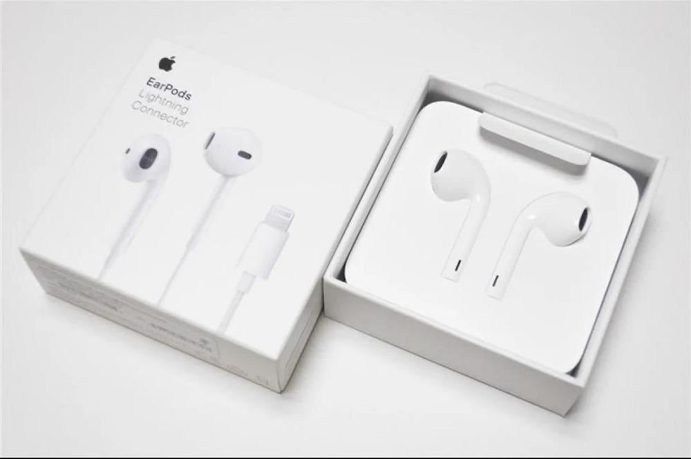 White iPhone Handsfree with Mic & Bluetooth