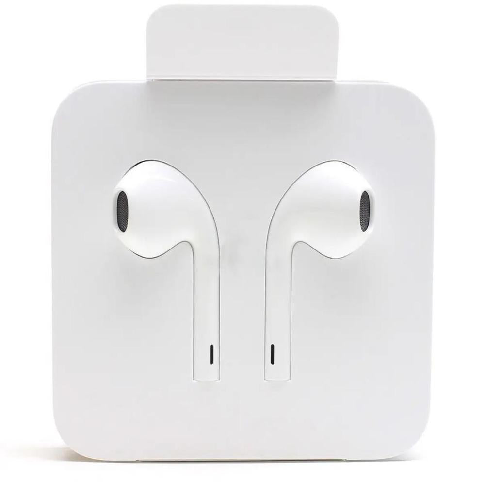 White iPhone Handsfree with Mic & Bluetooth