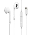 White iPhone Handsfree with Mic & Bluetooth