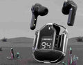 Wireless Noise-Cancelling Earbuds Black Transparent Bluetooth 5.3
