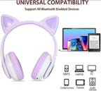 Cat-Ear Bluetooth Headphones for All Devices