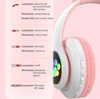 Cat-Ear Bluetooth Headphones for All Devices