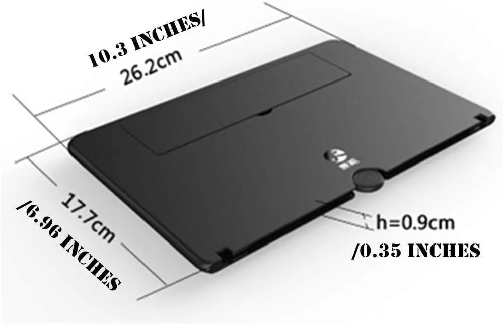 Video Amplifying Screen Black ABS Plastic for Tablets