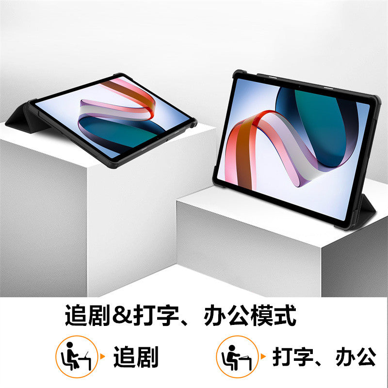 Redmi Pad 2 Leather Protective Case Black with Stand
