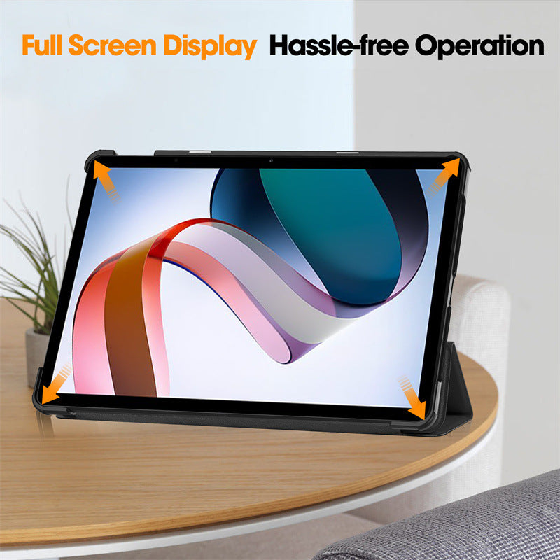 Redmi Pad 2 Leather Protective Case Black with Stand