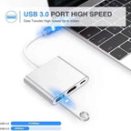 Type-C to HDMI 4K USB Dock Station Silver