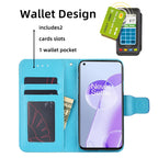 Premium Blue Leather Wallet Case for OnePlus Nord 4 5G