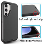 Samsung S24 Plus Rugged Back Clip Case Black