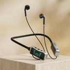 Bluetooth Headset with Digital Display & IPX4 Protection